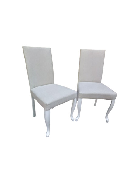 BENGİ TİCARET Sandalye 18577 Giydirm Terletmez Keten Kumaş Kayın Aslan ayak P...