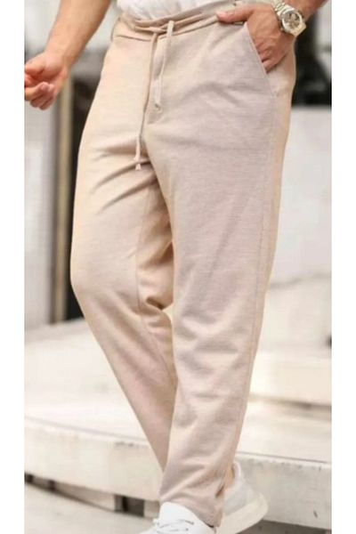 rlt relax time Men's King Pique Double Leg Belted Jogger Pants