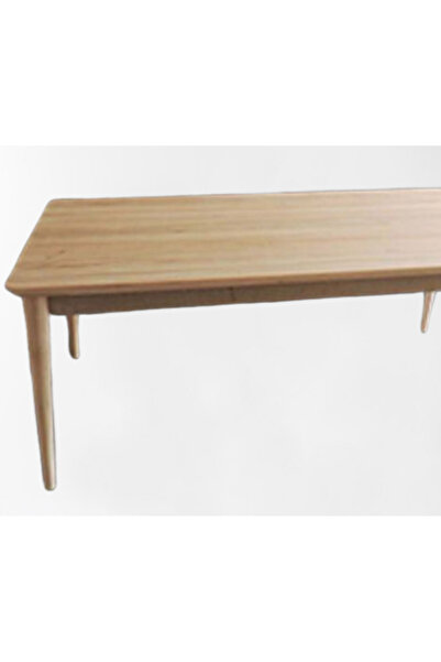 Ankara Mobilya Masa 12883 Klasik Torna RETRO Kayın Ayak HAM Natüre Kaplama Açılır Tabla El yapım
