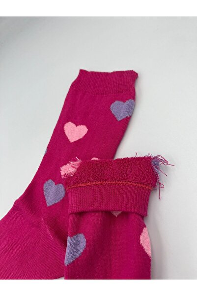 B Beşiroğlu Since 1980 Дамски дебели вълнени памучни дълги чорапи с цветен зи...