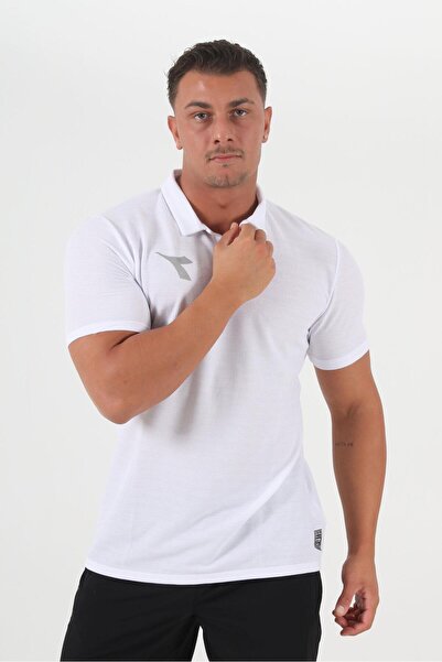 Diadora Μπλουζάκι Alto Camping Polo Λευκό