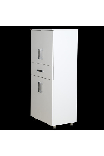 Ankara Mobilya Dolap 12675 St Çok Amaç 130cm Hard Parlak Beyaz Suntalem1 Çekmc Kutu Sevk El Yapı