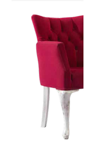 BENGİ TİCARET Sandalye 198761 Zus2263 Berjer Kapiton Avangart Kayın Retro Ayak Baby Face Kumaş