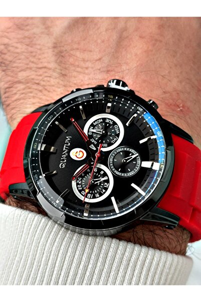 Quantum Functions Active Silicone Cord Steel Case Original Licensed Galatasaray Fan Men's Wristwatch