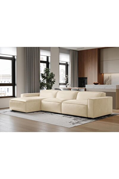 hoom concept ORLANDO DERİ ÜÇLÜ SOL KÖŞE KOLTUK