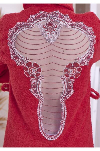 Ender Home Love Gelin Bathrobe Set 5 Piece Lace Dowry Set