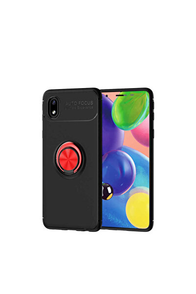 halkhouse Galaxy A01 Core Uyumlu Kılıf Auto Focus Yüzüklü Standlı Ravel Silik...