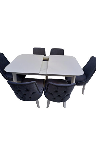 BENGİ TİCARET Masa-Sandalye 19429 PAPEL Model Kayın MUZ Ayak Ort Otr Kapitone...