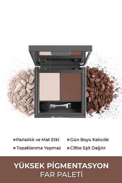 Alix Avien Duo Eyeshadow 207 - Soft Beige and Walnut 3 G Eyeshadow