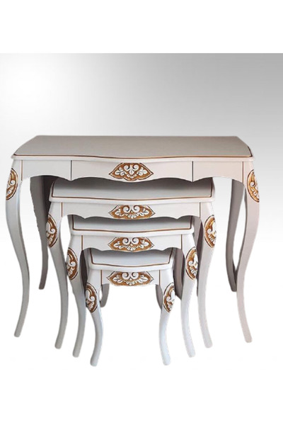 BENGİ TİCARET Dresuar-Zigon 18566 VİNTAGE Oyma Bombe Model Takım Kayın Aslan ...