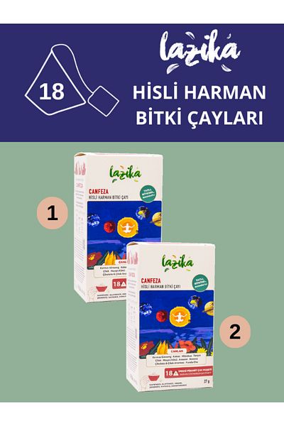 LAZİKA (Set of 2) Sense Harman Canfeza / Love Tea & Energy Tea