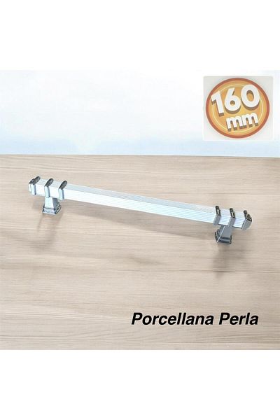 Porcellana Perla (16cm)-Metal Aluminum Cover Kulb Cabinet Drawer Furniture Kitchen Bathroom Handle Handle Handle 160Mm-Stk3339