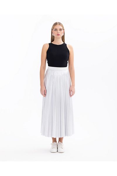 SEÇİL Fusta maxi cu talie elastică plisată