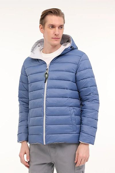 lumberjack Lucas 1sn55 Παλτό Διπλής Όψης - Α.Γκρι; Κ.Μπλε; - Xxl - St07109-A.Γκρι; Κ.Μπλε;-XXL