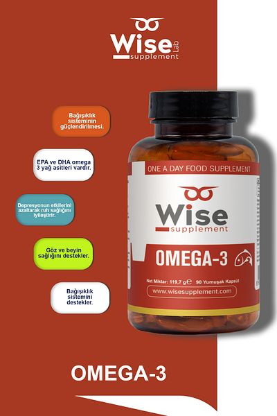WiseLab Omega-3 1000Mg 90 Soft Capsules