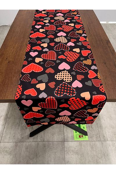 tarzınısec Heart Valentine's Day Love Themed Runner 40 X 140