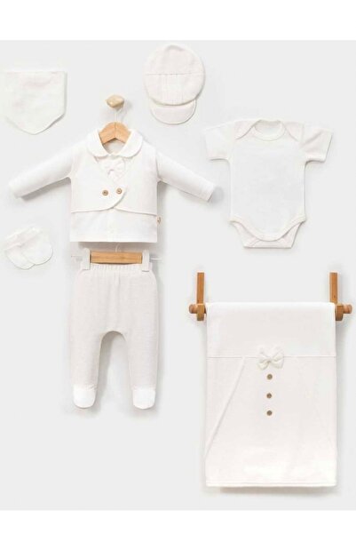 Cherub Baby طقم بدلة وافل للأطفال حديثي الولادة مكونة من 7 قطع مع بطانية للمس...