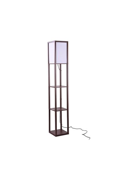 Homelux Cubes Floor Lamp, 26x26x160 Cm, E27, 40 W, Mdf/textile, Wenge
