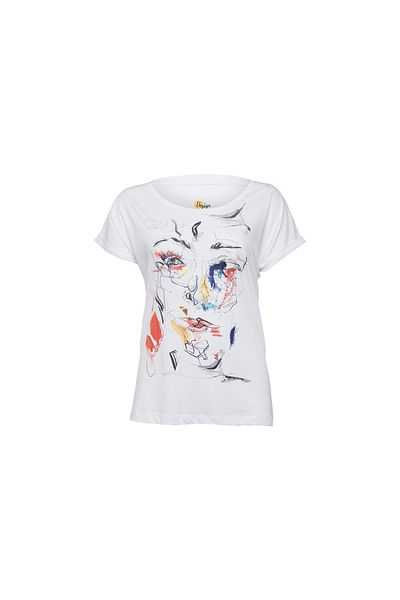 Biggdesign Red Face T-shirt- Large Size