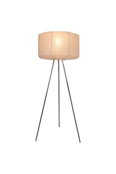 Homelux Marta Floor Lamp, 1xe27, 40w, 45x138 Cm, With 2.5 M Wire And Chromed Legs