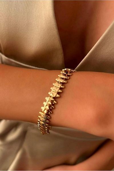 Sose Moda Xuping Gold Stone-Free Bracelet