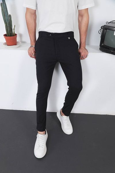 MODA Italian Cut Quality Stretchy Lycra Fabric Ankle Length Trousers