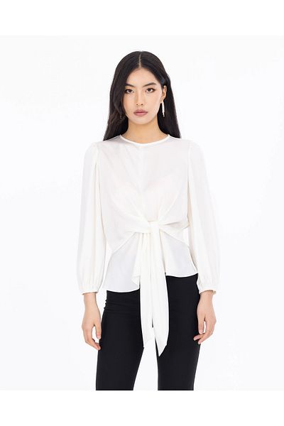 SEÇİL Tie Blouse