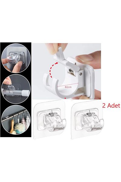 CMT Set of 2 Spring Tube and Cable Organizer - Ring Self Adhesive