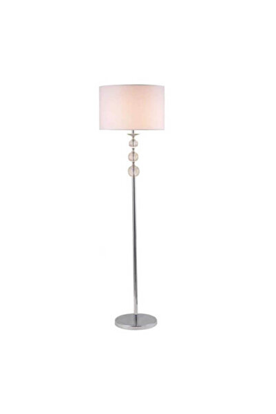 Homelux Lampă de podea din cristal, 40x40x154 Cm, E27, 60 W, metal/textil, ar...