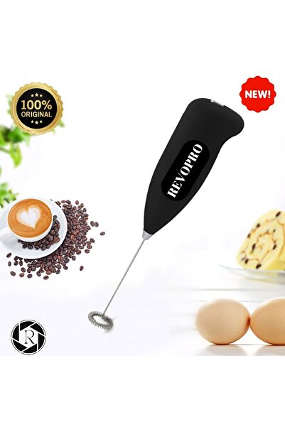 REVOPRO Pilli Mini Mixer Kahve Süt Köpürtücü Karıştırıcı Cappuccino Mixer