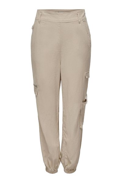 ONLY Onlcaro Mw Harem Linen - Cream Cargo CC Pnt
