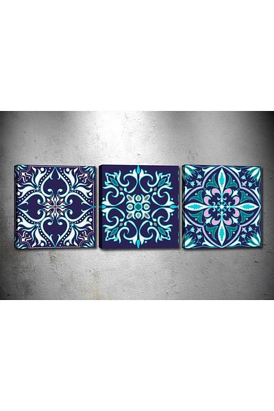 Homelux Set 3 Panza Etnica, 30x30 Cm