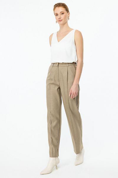 Ekol Fish Back Patterned Wide Leg Trousers