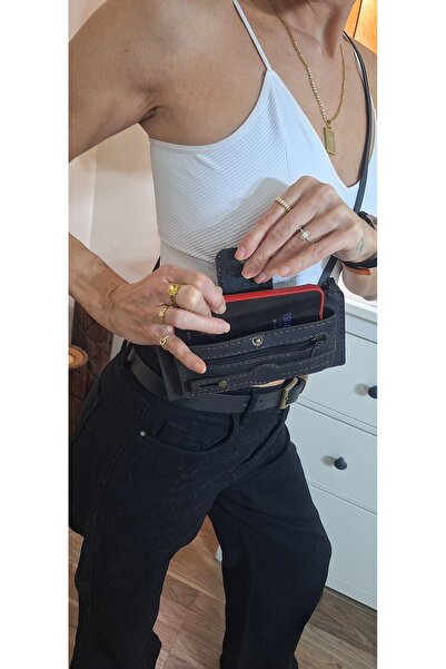 suuderi Telefon çantası hakiki deri