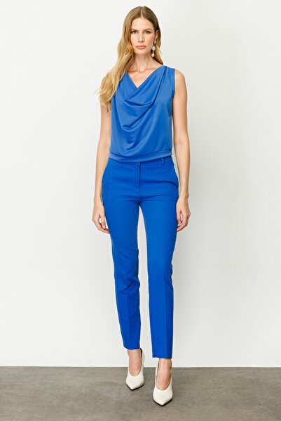 Ekol بنطلون نسائي ضيق الساق ساكس23204203