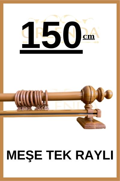 Orlenda Umeraș pentru perdea rustică cu o singură șină 150cm