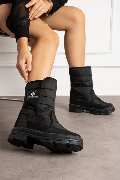 HKM shoes New Season Comfortable Fiber Thermo Sole Wedge Heel Γυναικείες ελαφριές καθημερινές μπότες χιονιού