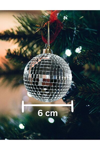 redame Silver Yılbaşı Ağacı Süsü Disko Topu Y2k Pinterest Style Christmas Dek...