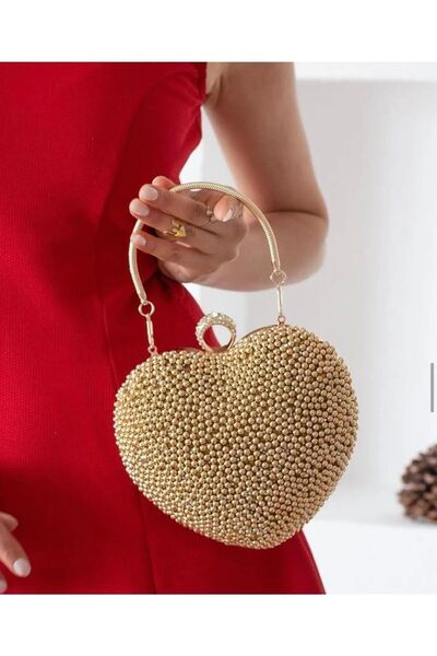 mıchael polo Kadın Kalp Abiye Çantası Tm1111a