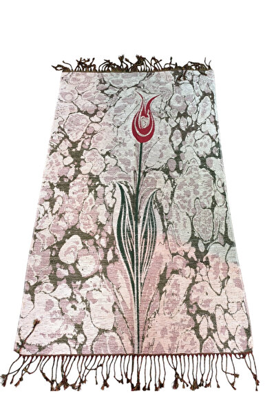 hüseyin ceran Ebruli lale desenli şönil seccade