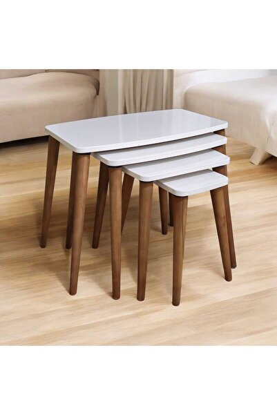 Babysoft Venedik Serisi 4'lü Zigon Sehpa 1.sınıf MDF Lake Boyalı