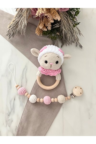 Zey's Amigurumi Amigurumi Kuzucuk Çıngırak Ve Emzik Zinciri