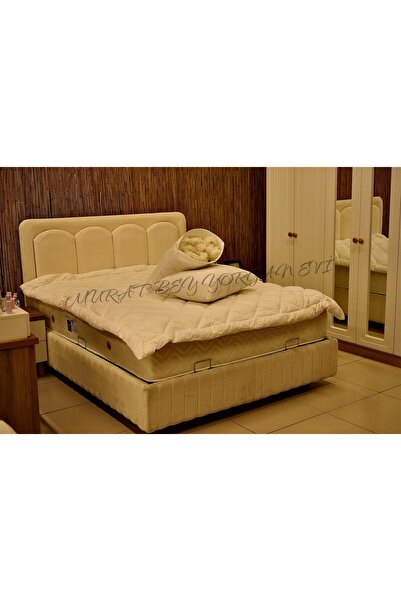 MURAT BEY YORGAN EVİ Tek Kişilik Merinos Kuzu Yünü Yorgan (%100 SAF MERİNOS KUZU YÜNÜ) 160 X 220 Cm Ebat, 3000 gram