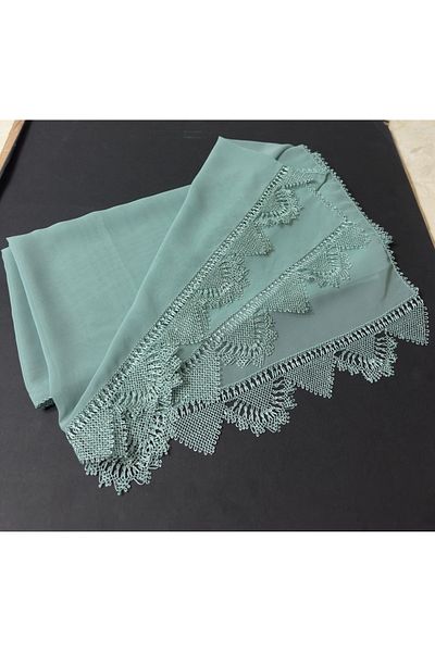 arzumçeyiz 140*70 cm Handcrafted Needlework - Mevlüt Head Scarf and Lemon Mildew