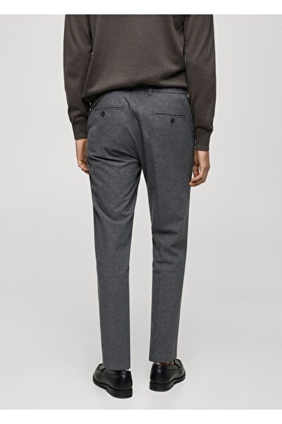 MANGO Man Regular kesim flanel pantolon