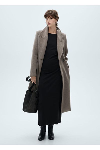 MANGO Woman Cotton midi dress