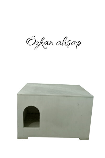 özkan ahşap Evcil hayvan evi kedi köpek kulübesi ( orta boy) Özkan ahşap