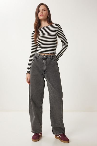 Lovelyİstanbul ANTRACIT LOK0005 Jean Baggy - Lavabil