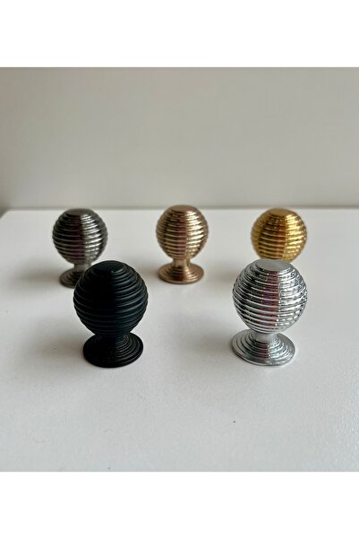 Erdem Yuvarlak Tokmak Cins Dolap Kulpu - Rose Gold