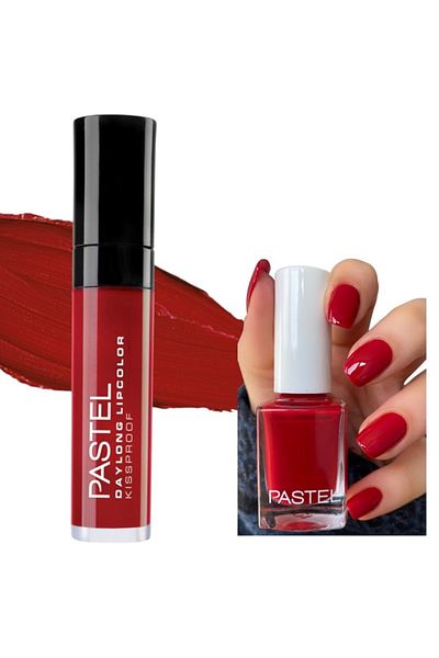 Pastel Daylong Lipcolor Kissproof - Liquid Matte Lipstick 09 + Nail Polish No 10